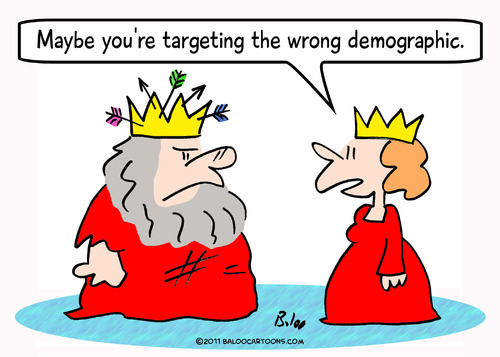 Cartoon: arrows king targeting demographi (medium) by rmay tagged arrows,demographi,targeting,king