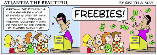 Cartoon: Atlantea077 obama freebies (medium) by rmay tagged atlantea077,obama,freebies