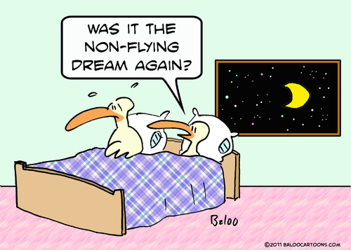Cartoon: birds non flying dream (medium) by rmay tagged birds,non,flying,dream
