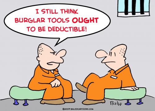 Cartoon: burglar tools deductible (medium) by rmay tagged burglar,tools,deductible