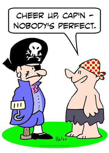 Cartoon: captain nobodys perfect pirate (medium) by rmay tagged captain,nobodys,perfect,pirate