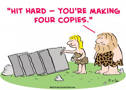 Cartoon: cave hit four copies (medium) by rmay tagged cave,hit,four,copies