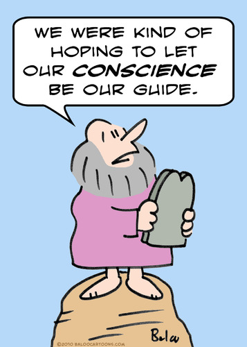 Cartoon: conscience guide moses (medium) by rmay tagged conscience,guide,moses