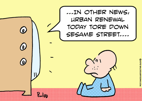 Cartoon: down tear sesame street urban (medium) by rmay tagged down,tear,sesame,street,urban