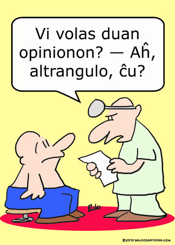 Cartoon: duan opinionon esperanto (medium) by rmay tagged duan,opinionon,esperanto