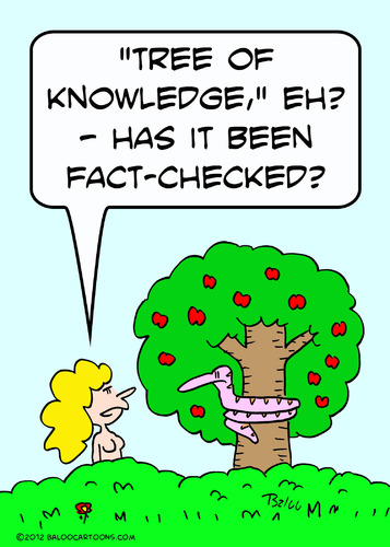 Cartoon: eve snake apple fact checked tre (medium) by rmay tagged tre,checked,fact,apple,snake,eve