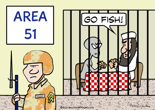 Cartoon: go fish area 21 osama (medium) by rmay tagged go,fish,area,21,osama