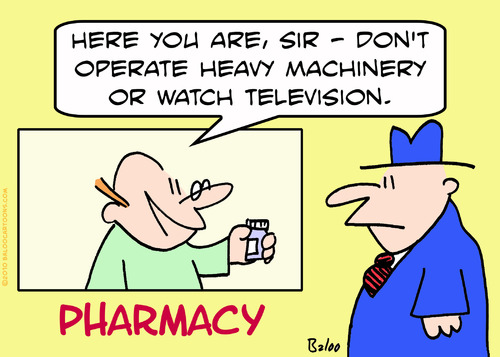 Cartoon: heavy machinery pharmacy (medium) by rmay tagged heavy,machinery,pharmacy