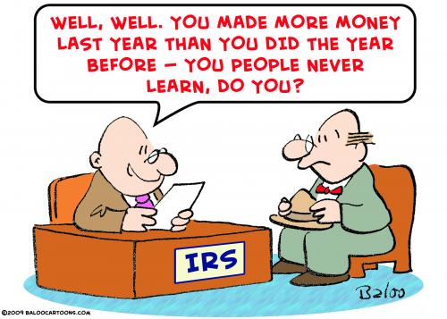 Cartoon: irs never learn (medium) by rmay tagged irs,never,learn