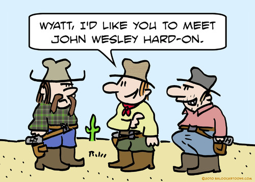 Cartoon: John wesley hard-on (medium) by rmay tagged john,wesley,hard,on
