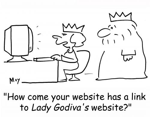 Cartoon: king godiva website (medium) by rmay tagged king,godiva,website