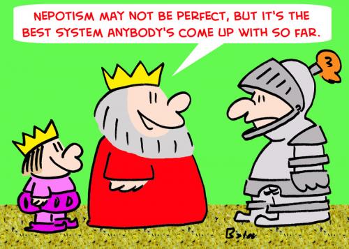 Cartoon: KING PRINCE NEPOTISM (medium) by rmay tagged king,prince,nepotism