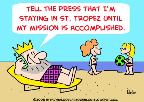 Cartoon: KING SAINT TROPEZ (medium) by rmay tagged king,saint,tropez