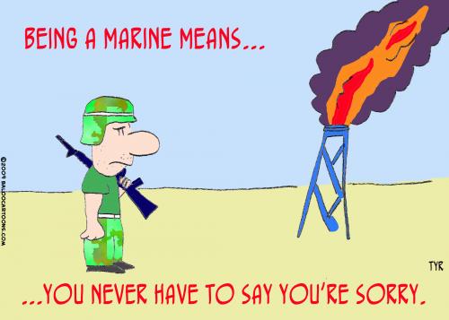 Cartoon: marine sorry tyrmay (medium) by rmay tagged marine,sorry,tyrmay