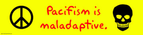 Cartoon: pacifism is maladaptive (medium) by rmay tagged pacifism,is,maladaptive