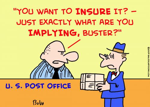 Cartoon: post office insure (medium) by rmay tagged post,office,insure