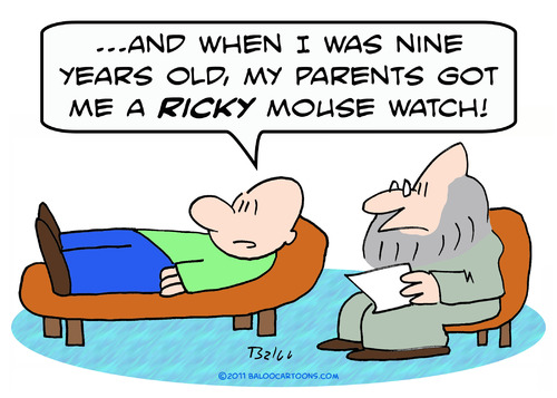 Cartoon: ricky mouse watch psychiatrist (medium) by rmay tagged ricky,mouse,watch,psychiatrist