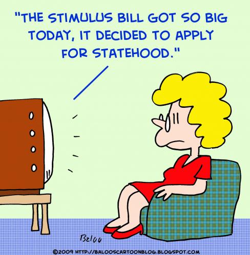 Cartoon: stimulus bill apply statehood (medium) by rmay tagged stimulus,bill,apply,statehood