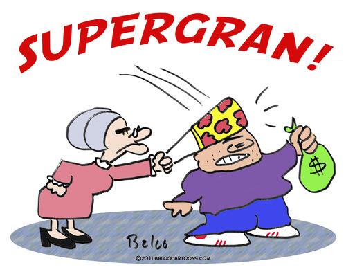 Cartoon: Supergran! (medium) by rmay tagged supergran