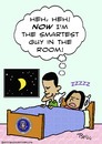 Cartoon: 1smartest guy room obama (small) by rmay tagged 1smartest,guy,room,obama