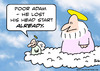 Cartoon: adam lost head start to eve (small) by rmay tagged adam,lost,head,start,to,eve