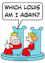 Cartoon: am i which louis king queen (small) by rmay tagged am,which,louis,king,queen