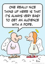 Cartoon: audience pope angels heaven (small) by rmay tagged audience pope angels heaven
