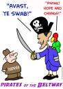 Cartoon: avast ye swab pirate obama (small) by rmay tagged avast ye swab pirate obama