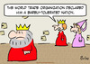 Cartoon: barely tolerated nation king que (small) by rmay tagged barely,tolerated,nation,king,que