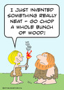 Cartoon: bunch wood invent fire caveman (small) by rmay tagged bunch,wood,invent,fire,caveman