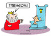 Cartoon: cat king throne treason (small) by rmay tagged cat,king,throne,treason