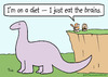 Cartoon: caveman diets on dinosaur brains (small) by rmay tagged caveman diets on dinosaur brains
