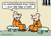 Cartoon: cell prisoners ring tone (small) by rmay tagged cell,prisoners,ring,tone