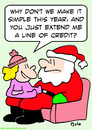 Cartoon: credit line extend santa claus (small) by rmay tagged credit,line,extend,santa,claus
