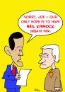 Cartoon: Debate Neil Kinnock (small) by rmay tagged obama palin barack sarah biden joe neil kinnock debate