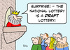 Cartoon: draft lottery national king (small) by rmay tagged draft,lottery,national,king