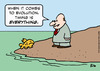 Cartoon: evolution timing fish (small) by rmay tagged evolution,timing,fish