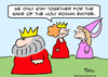 Cartoon: holy roman empire king together (small) by rmay tagged holy,roman,empire,king,together
