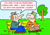 Cartoon: investment consultant quarter (small) by rmay tagged investment,consultant,quarter
