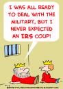 Cartoon: KING QUEEN IRS COUP (small) by rmay tagged king,queen,irs,coup
