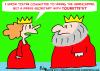 Cartoon: KING QUEEN TOURETTES SYNDROME (small) by rmay tagged king,queen,tourettes,syndrome