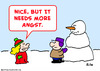 Cartoon: snowman more angst (small) by rmay tagged snowman more angst