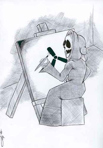 Cartoon: Nuclear (medium) by HAMED NABAHAT tagged nuclear