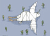 Cartoon: Bird of peace (small) by HAMED NABAHAT tagged bird of peace